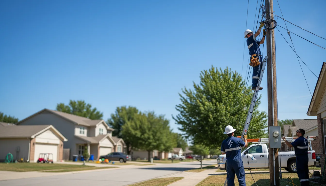 Residential electrician providing installation services in Bliss, ID